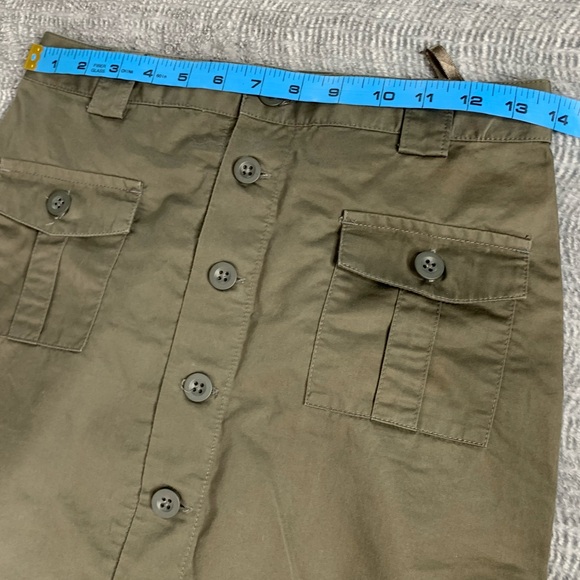 3/$20 Gap Khakis Skirt Straight Button Down Pencil Skirt Size 1 - Picture 6 of 8